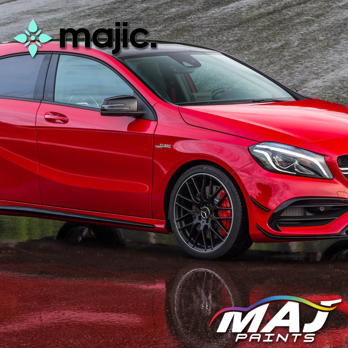M.A.D Jupiter Red 589 Paint Touch Up Kit - 30ml For Mercedes A C E Class AMG GLE