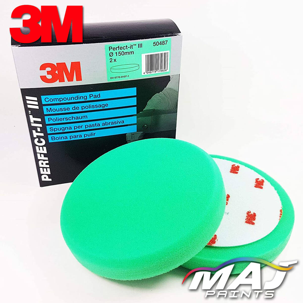 3M 50487 Perfect It Compounding Pad - Box of 2