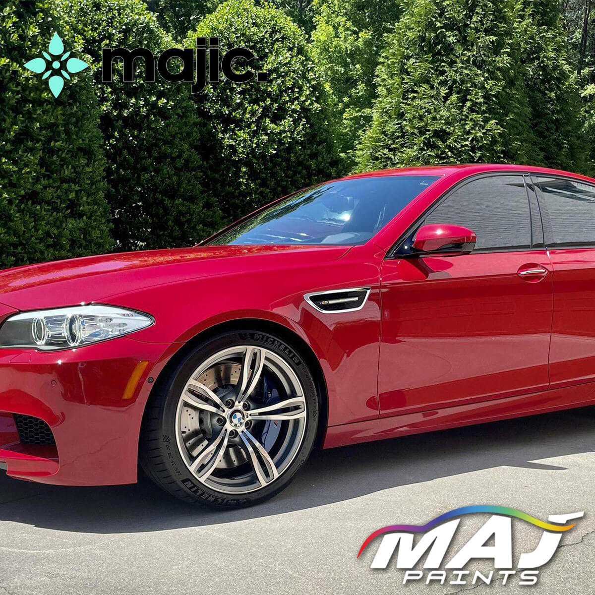 BMW Crimson Red Paint