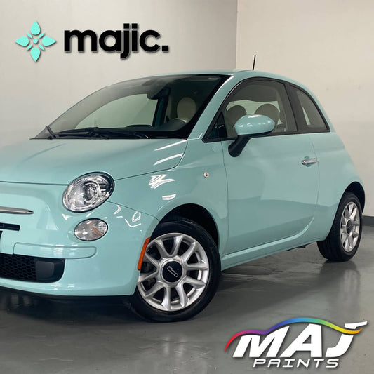 Fiat Latte Menta Blue Paint