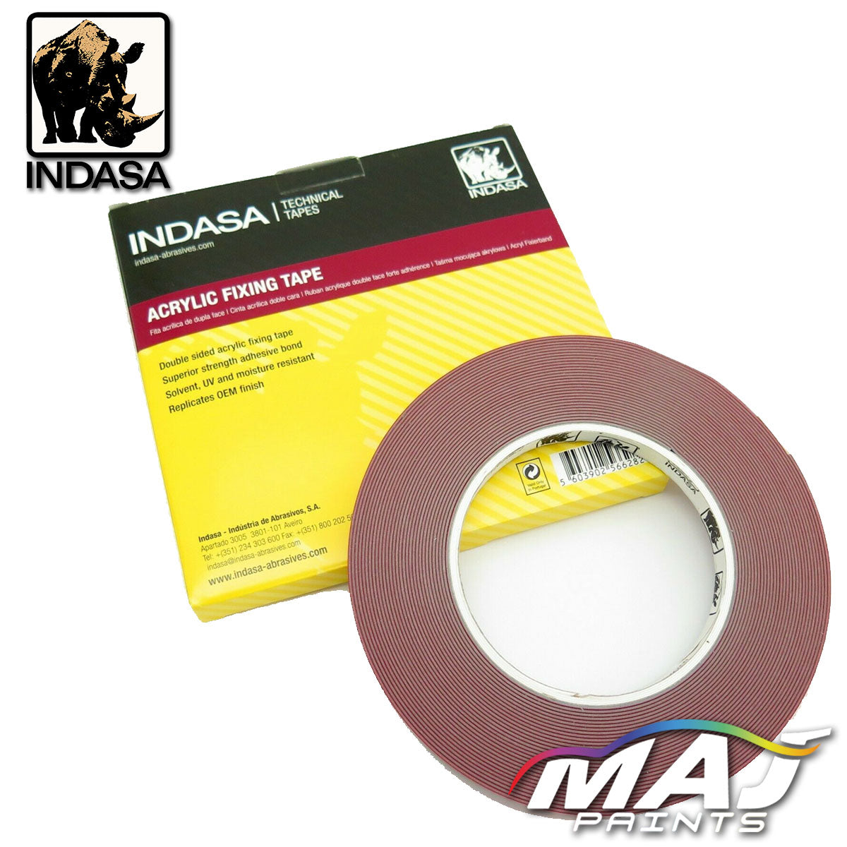 INDASA Double Sided Acrylic Fixing Tape (06mm x 10m)