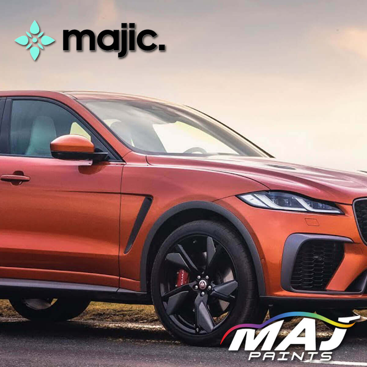 Jaguar Atacama Orange Paint
