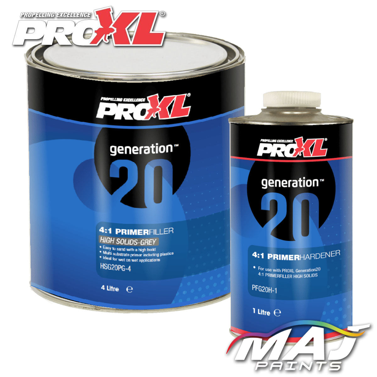 ProXL Generation 20 High Solids Grey 4:1 Primer Kit - 5L