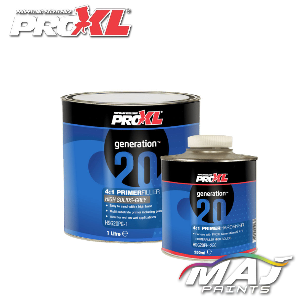 ProXL Generation 20 High Solids Grey 4:1 Filler Primer Kit - 1.25L