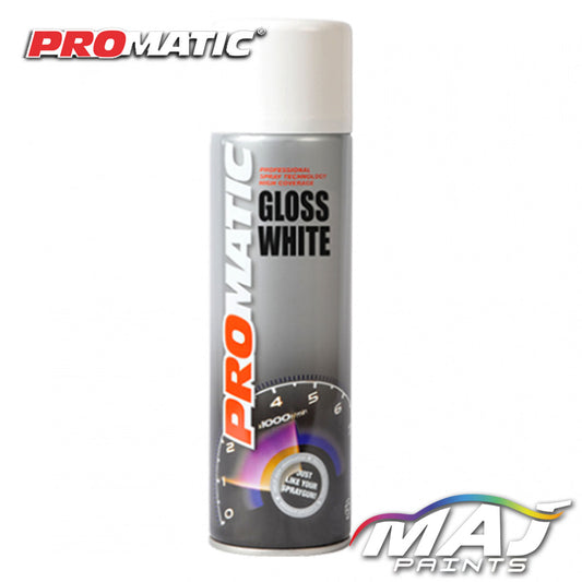 Promatic Gloss White Aerosol - 500ml