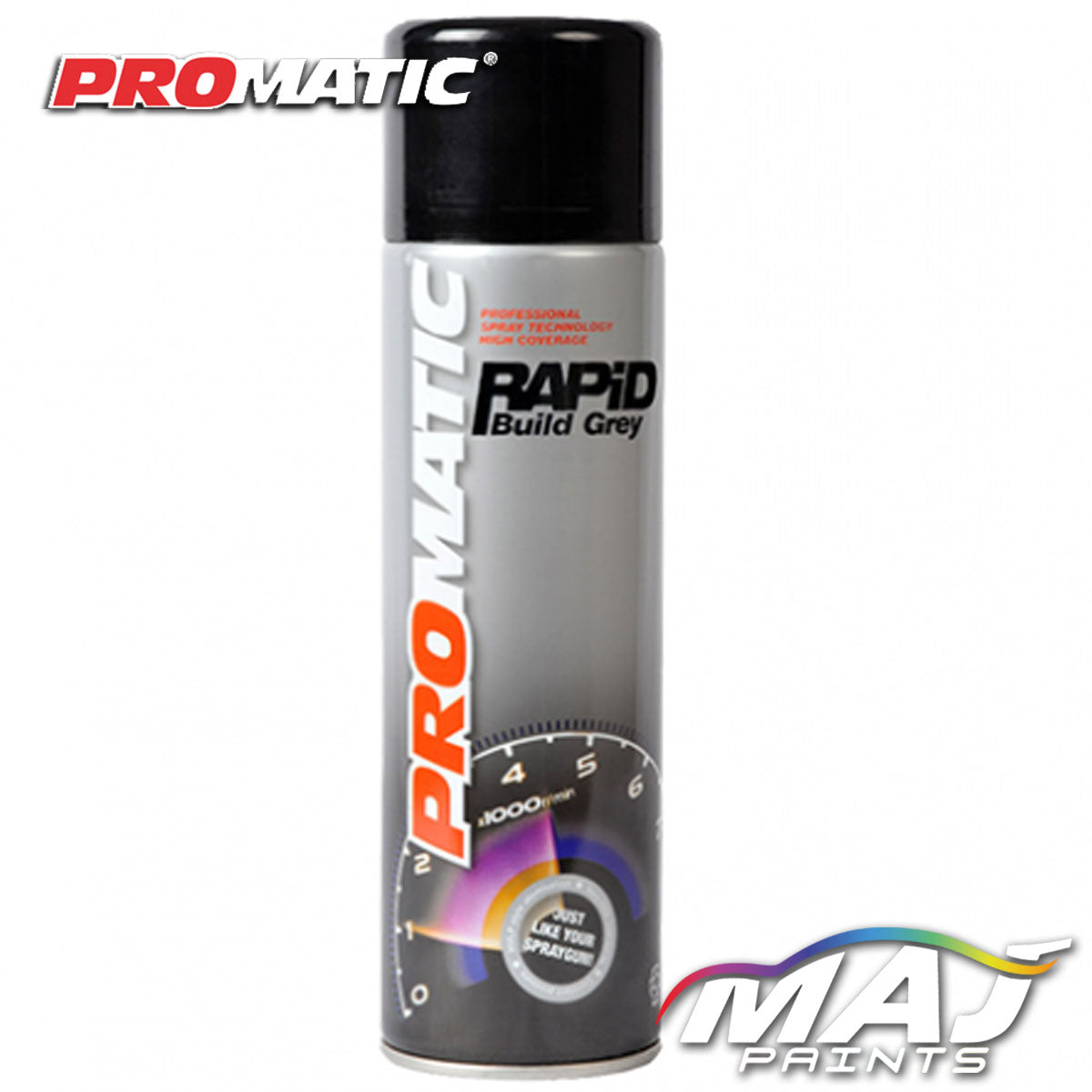 Promatic Rapid Build Grey Primer Aerosol - 500ml