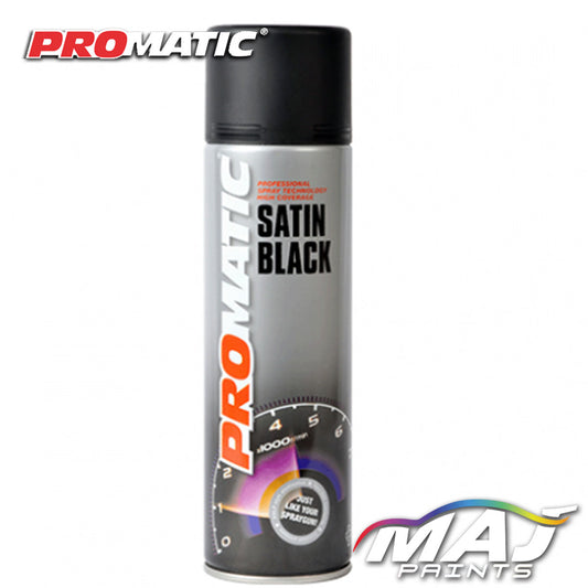 Promatic Satin Black Aerosol - 500ml