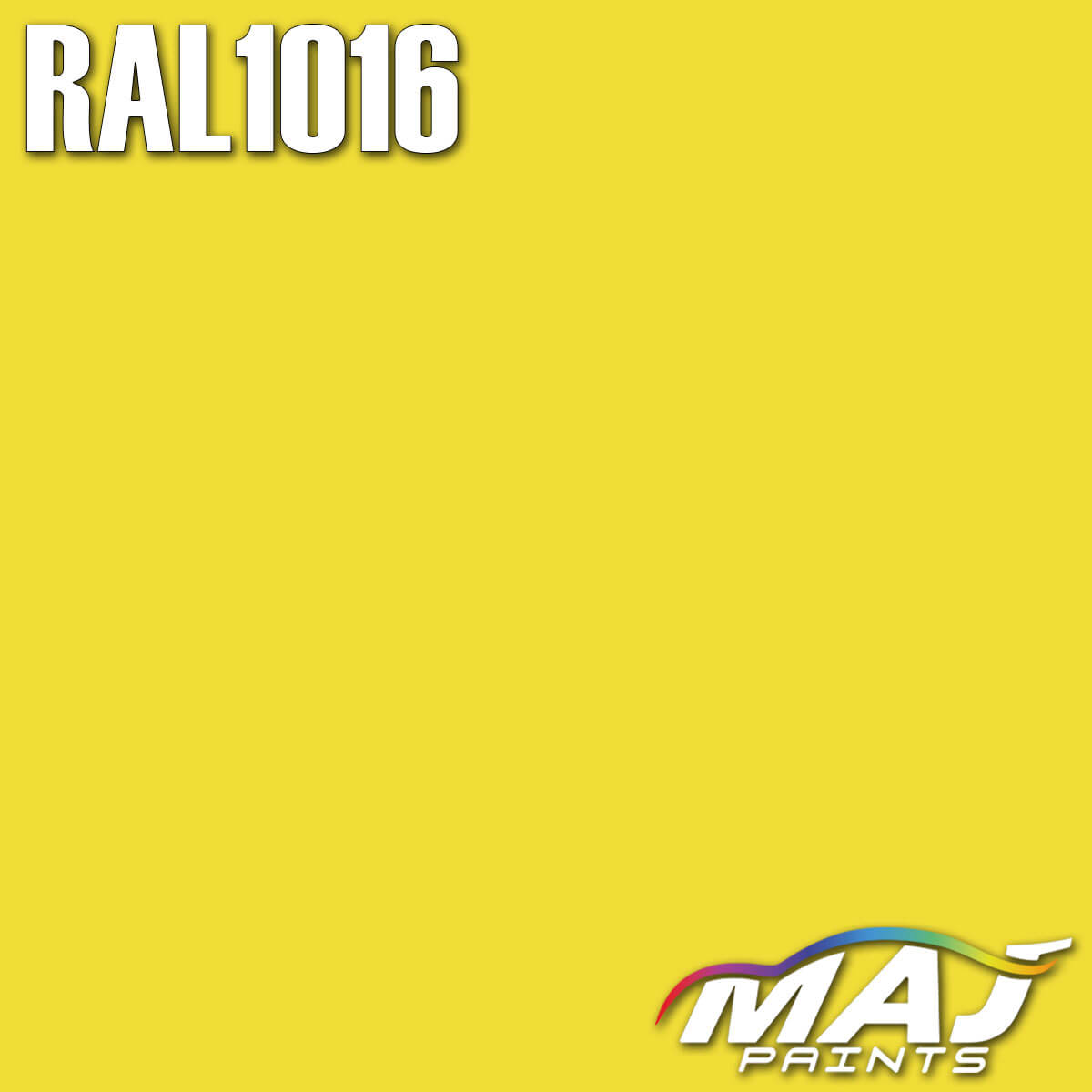 RAL 1016 Sulfur Yellow Paint