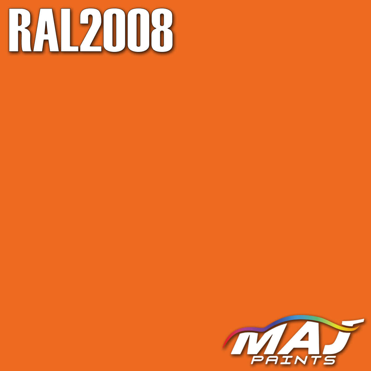 RAL 2008 Bright Red Orange Paint