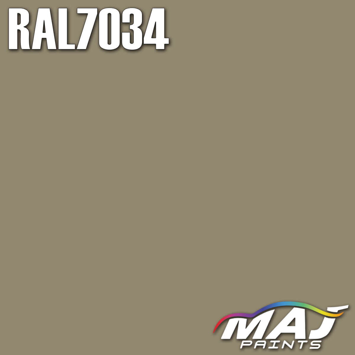 RAL 7034 Yellow Grey Paint