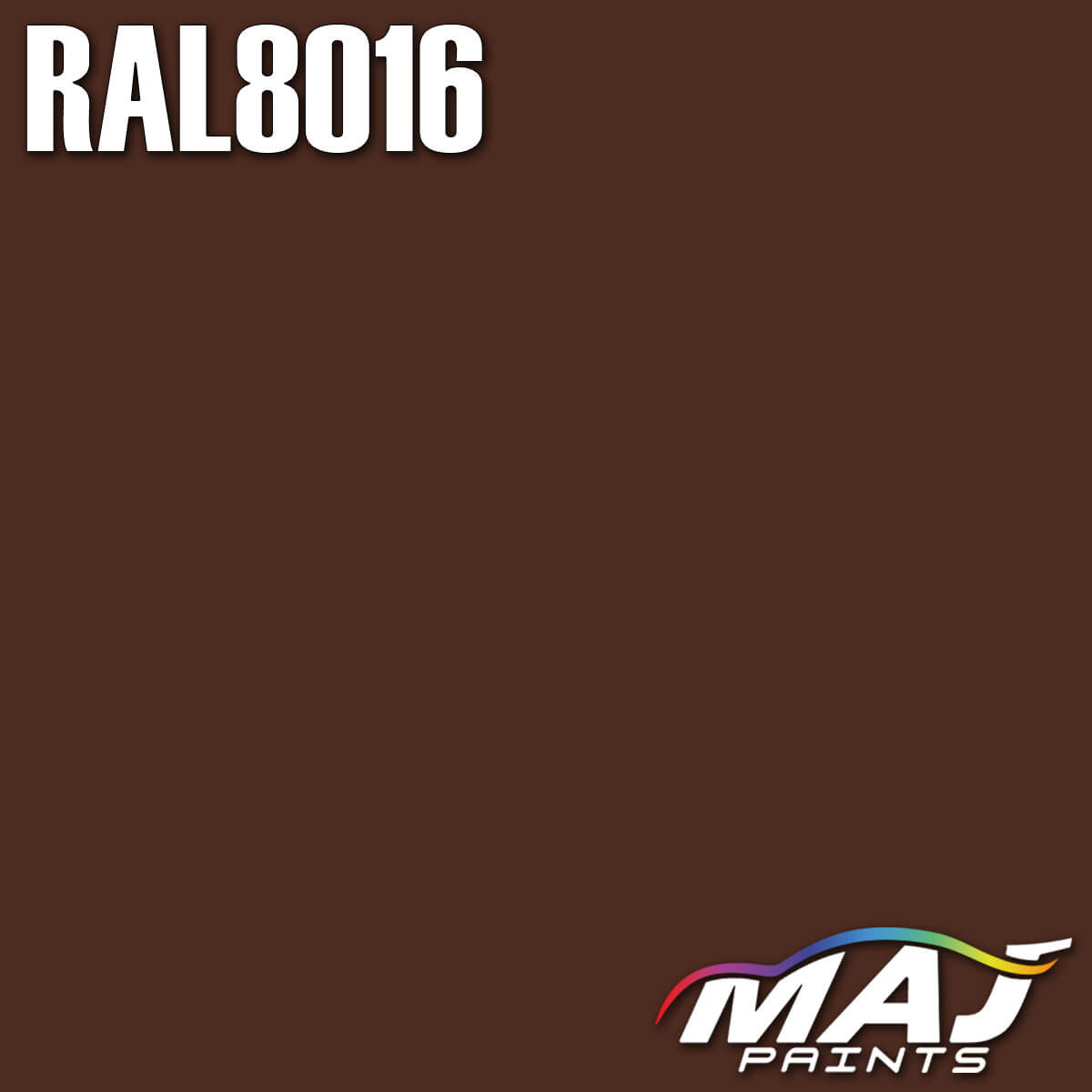 RAL 8016 Mahogany Brown Paint