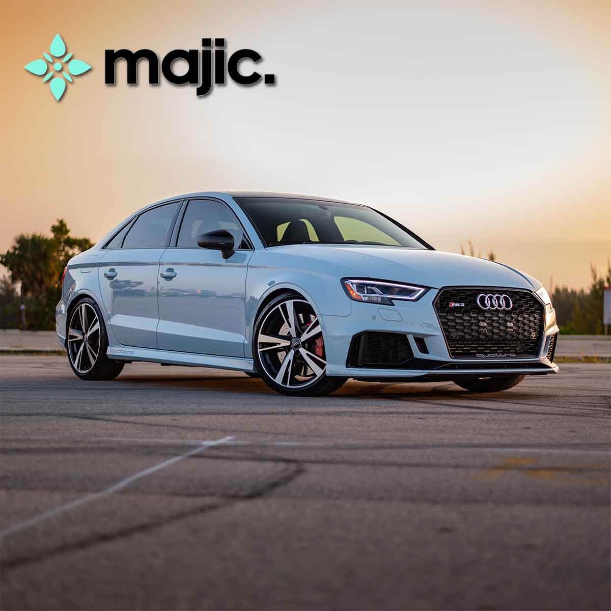 Audi Cumulus Blue Paint (LX5A)