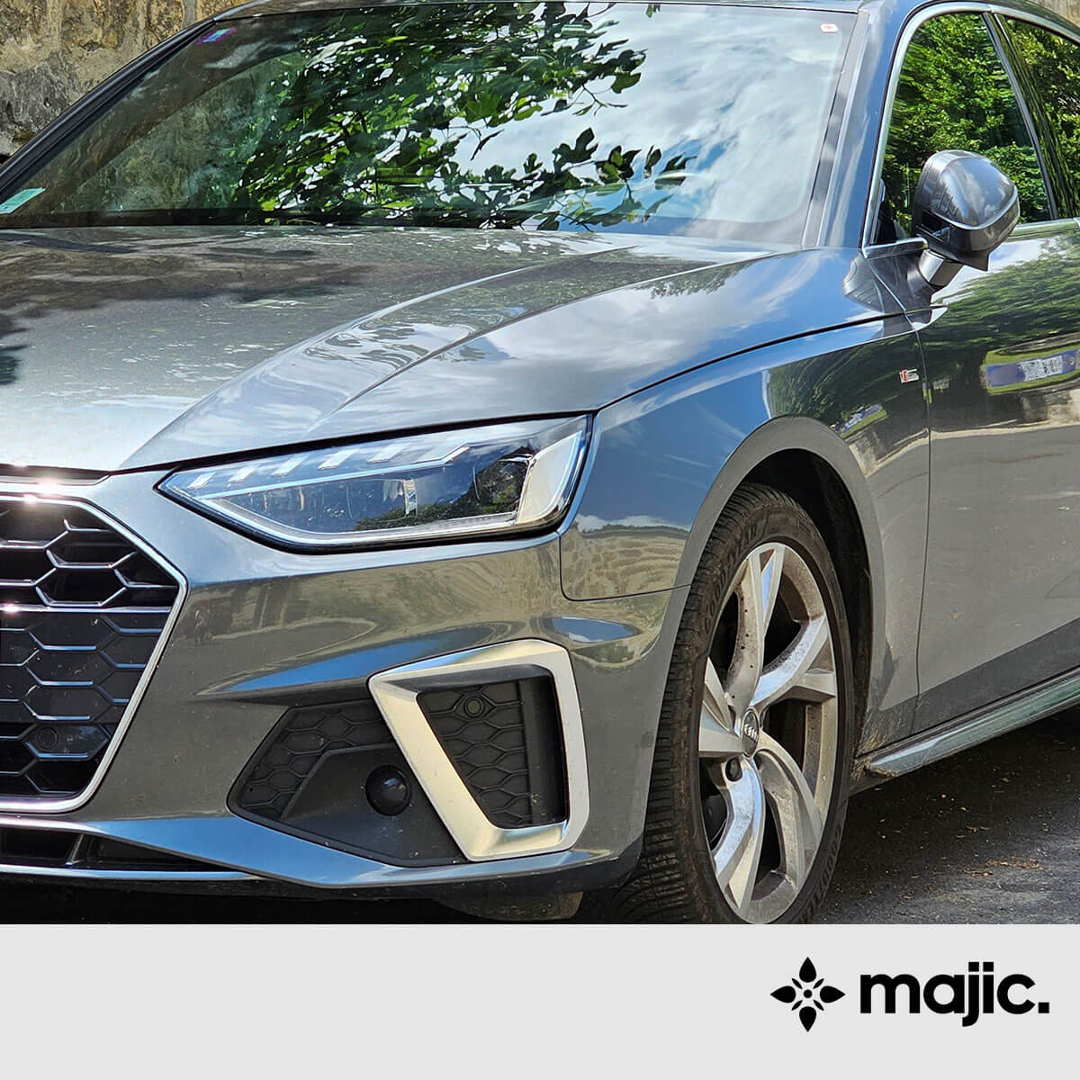 Audi Manhattan Grey Paint (LX7L)