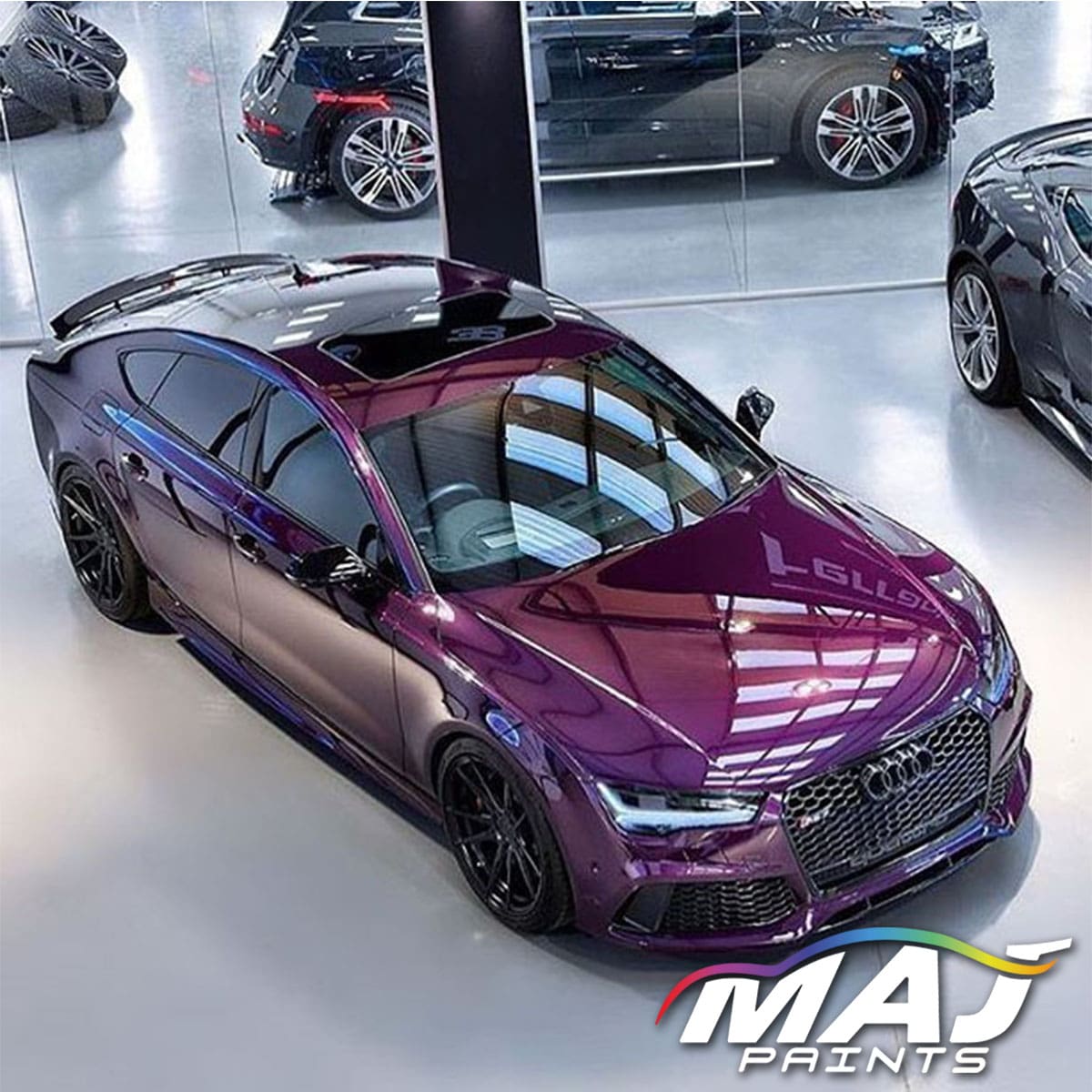 Audi Merlin Purple Paint