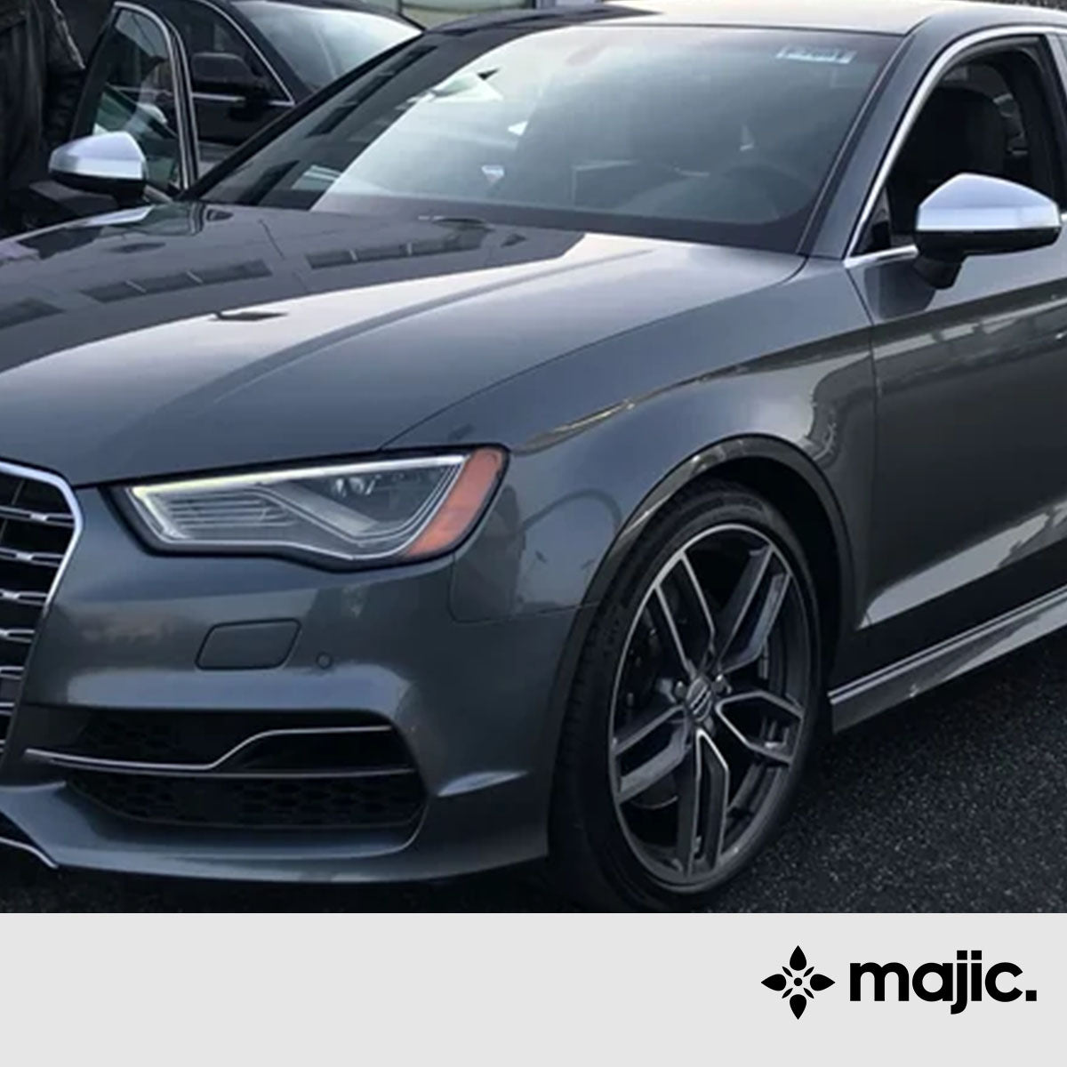 Audi Monsoon Grey Paint (LX7R)