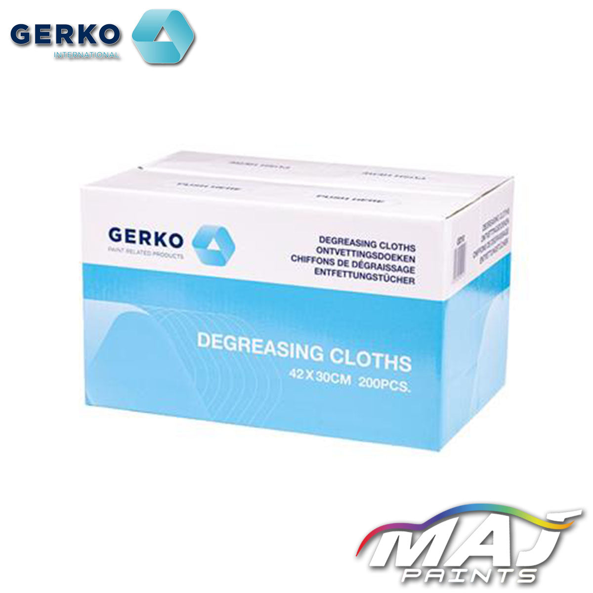 Gerko Degreasing Cloths (42 x 30cm) - 200pcs.