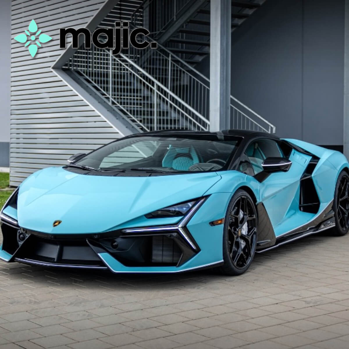 Lamborghini Celeste Sufax Blue Paint