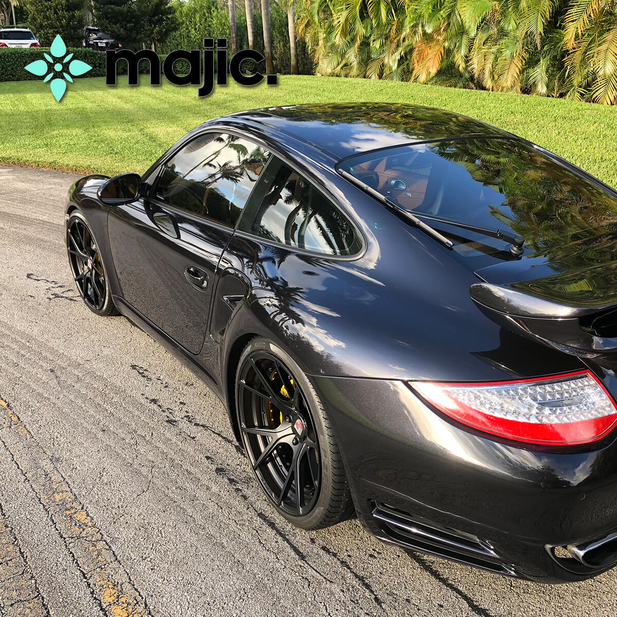 Porsche Basalt Black Paint