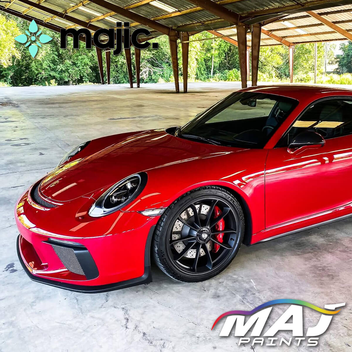 Porsche Carmine Red Paint