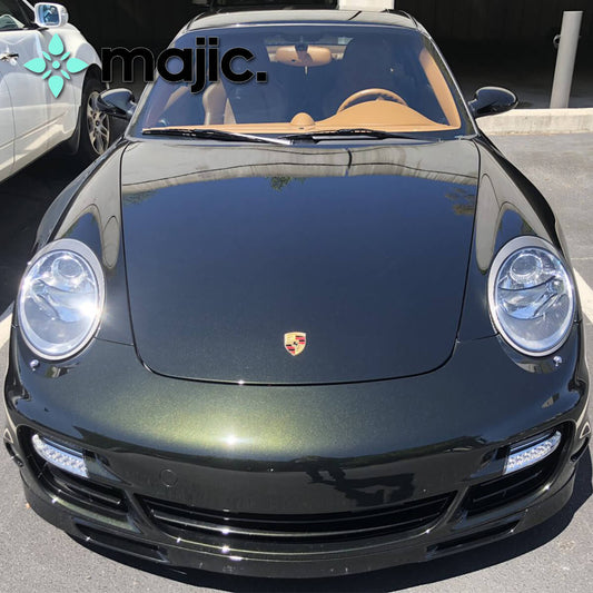 Porsche Dark Olive Green Paint