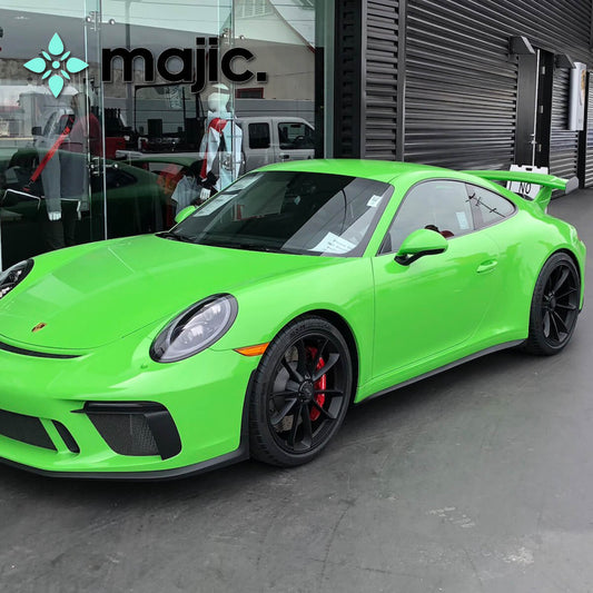 Porsche Green Yellow Paint