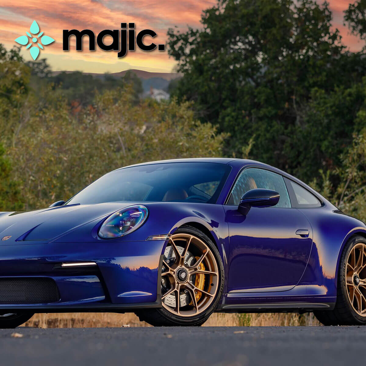 Porsche Iris Blue Paint