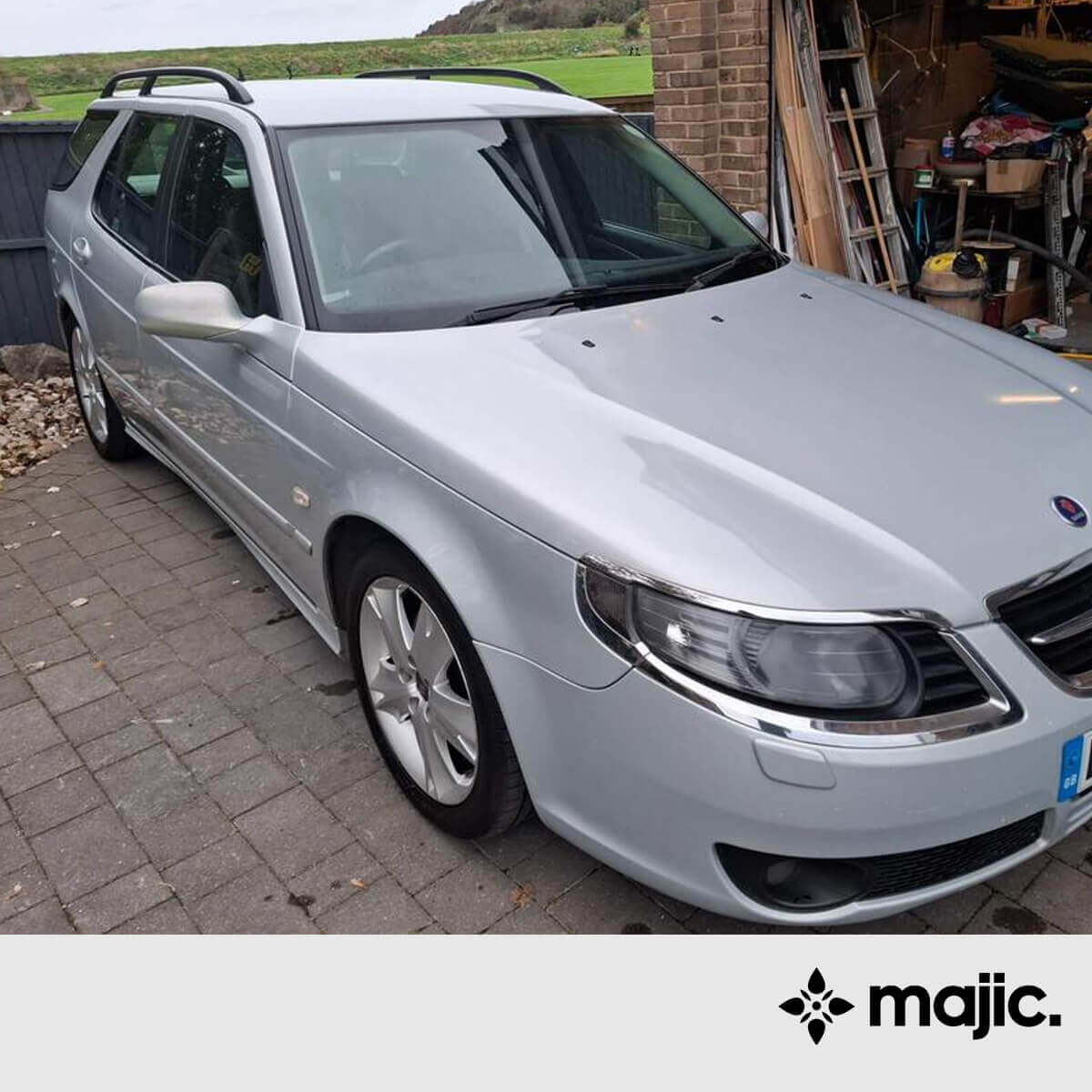 Saab Snow Silver Paint (309)