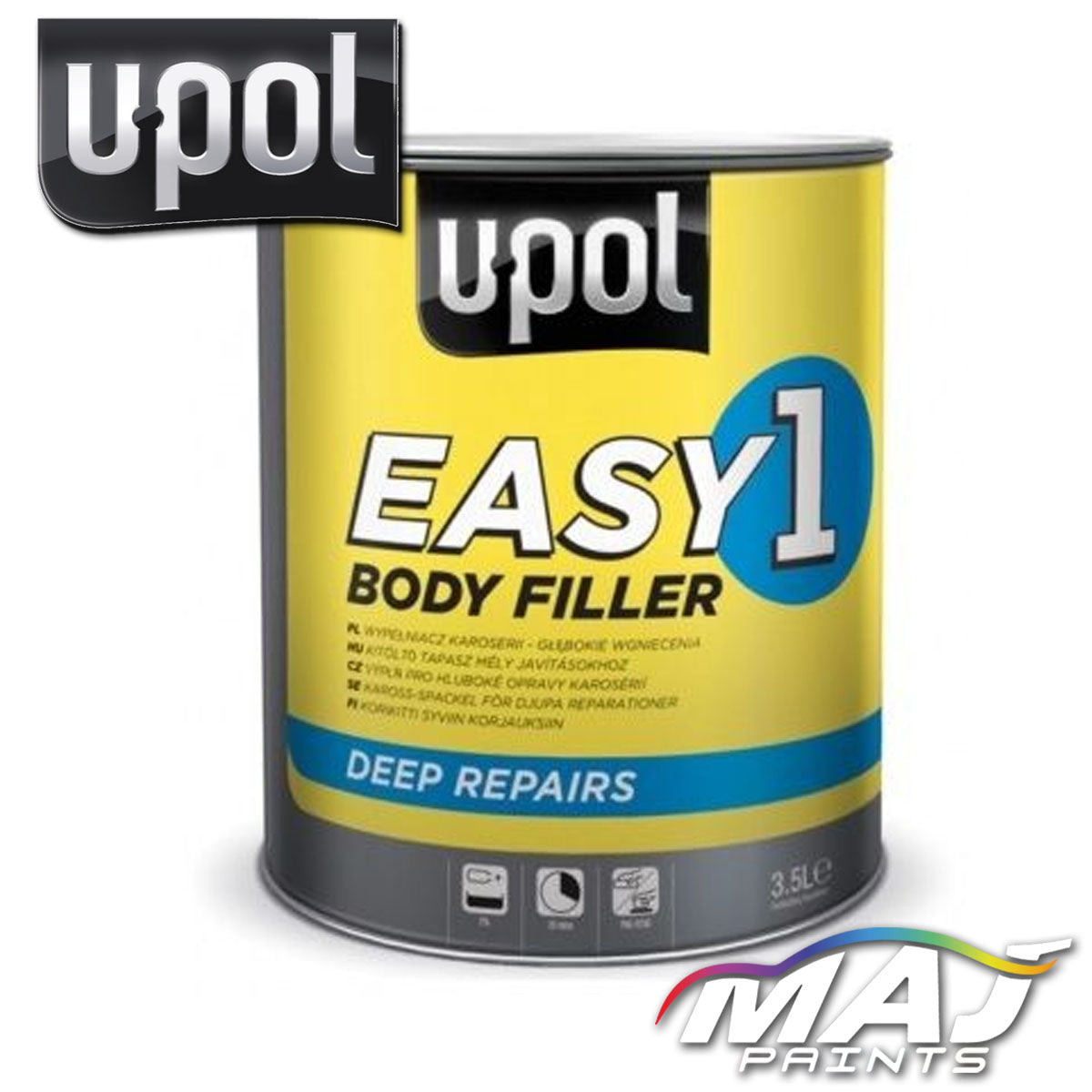 U-POL Easy 1 Body Filler Deep Repairs - 3L