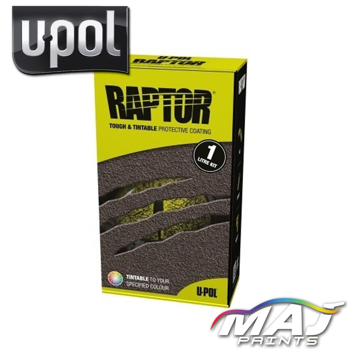 U-Pol Raptor Tough Protective Coating 1 Bottle Kit - 950ml Black