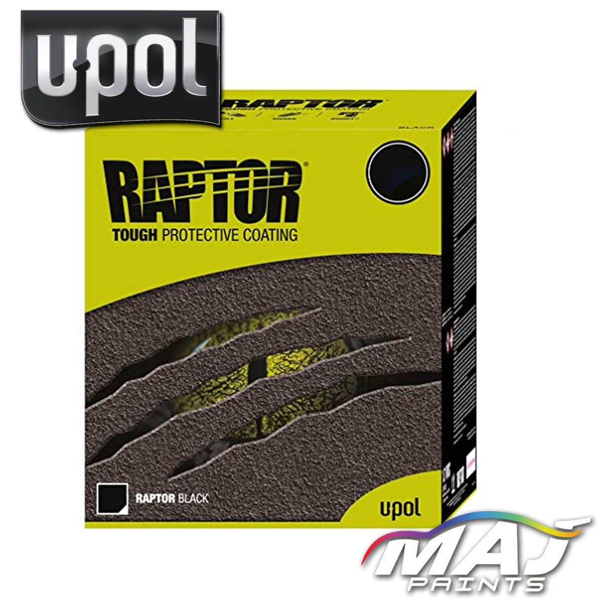 U-Pol Raptor Tough Protective Coating 1 Bottle Kit - 3.8L Black