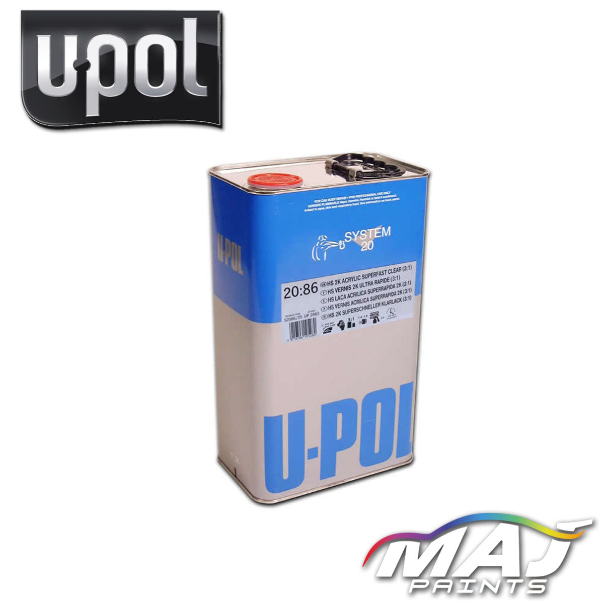 U-POL System 20 Superfast HS Clearcoat S2086/1 - 1L